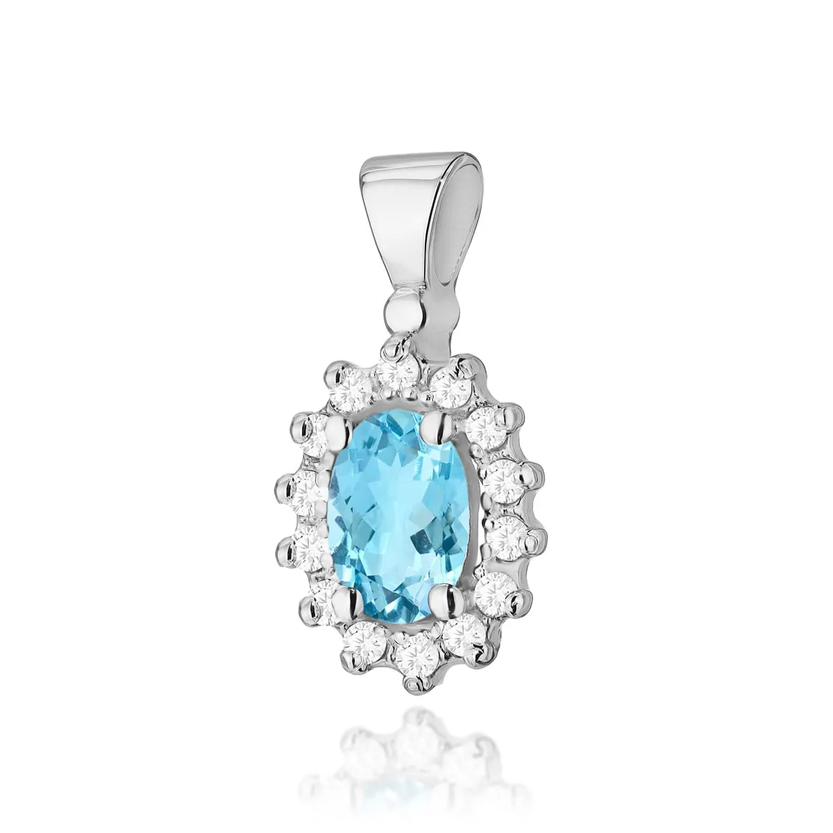 Pandantiv Aur cu Topaz Aurelia 1 Pandantiv Aur cu Topaz Aurelia
