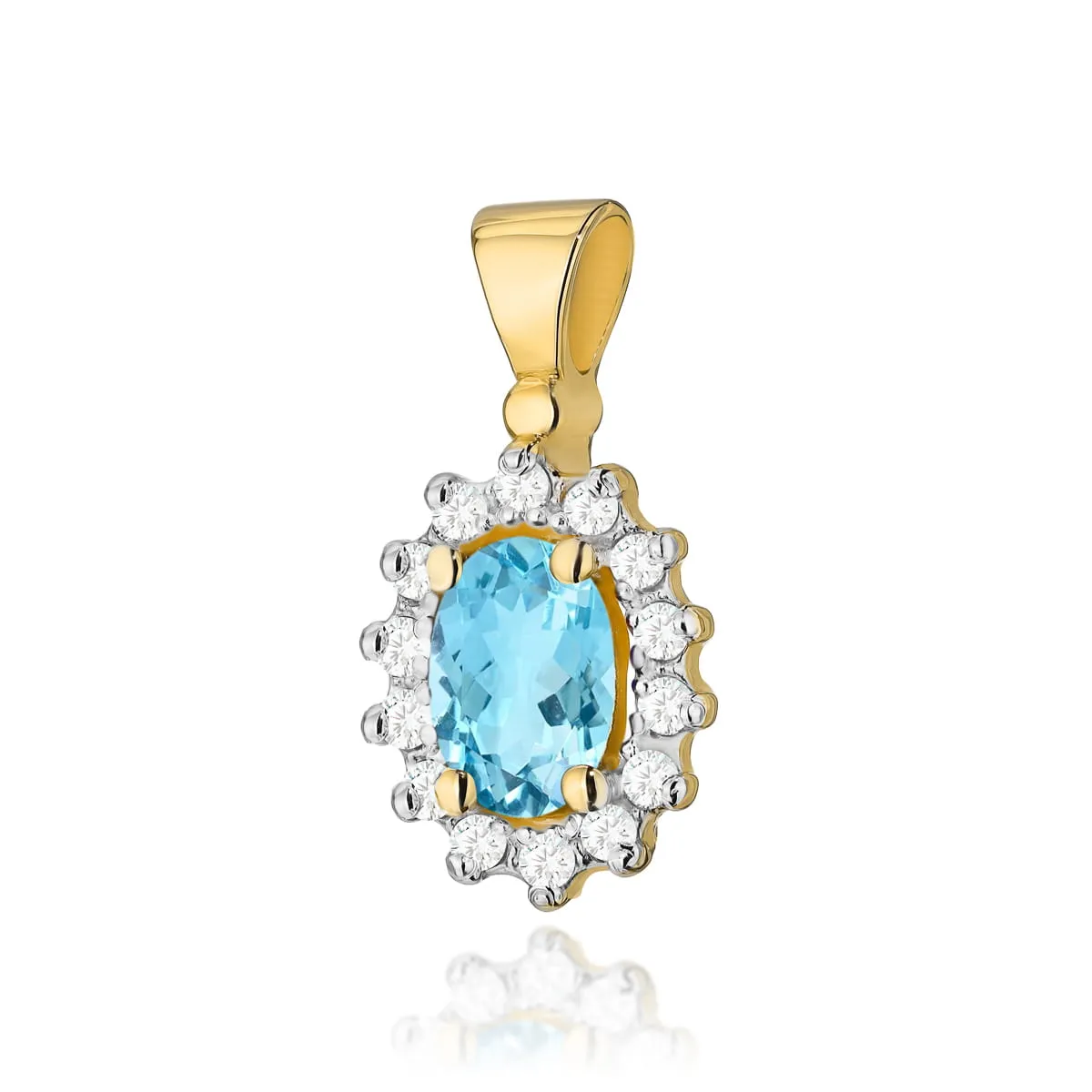Pandantiv Aur cu Topaz Aurelia 5 Pandantiv Aur cu Topaz Aurelia - imagine 5