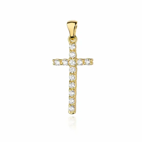 Pandantiv Cruce Aur cu Diamante Celestial Cross