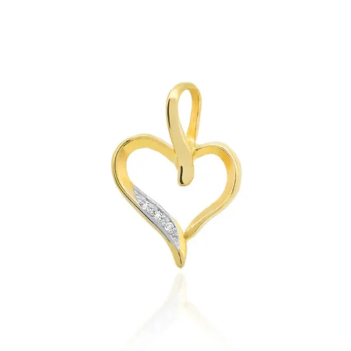 Pandantiv Inima Aur cu Diamante Heart Shine